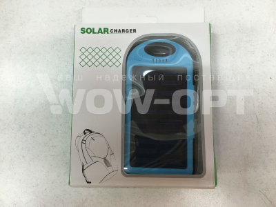 Внешний аккумулятор на солнечной батарее Solar power bank 5000 mAh оптом